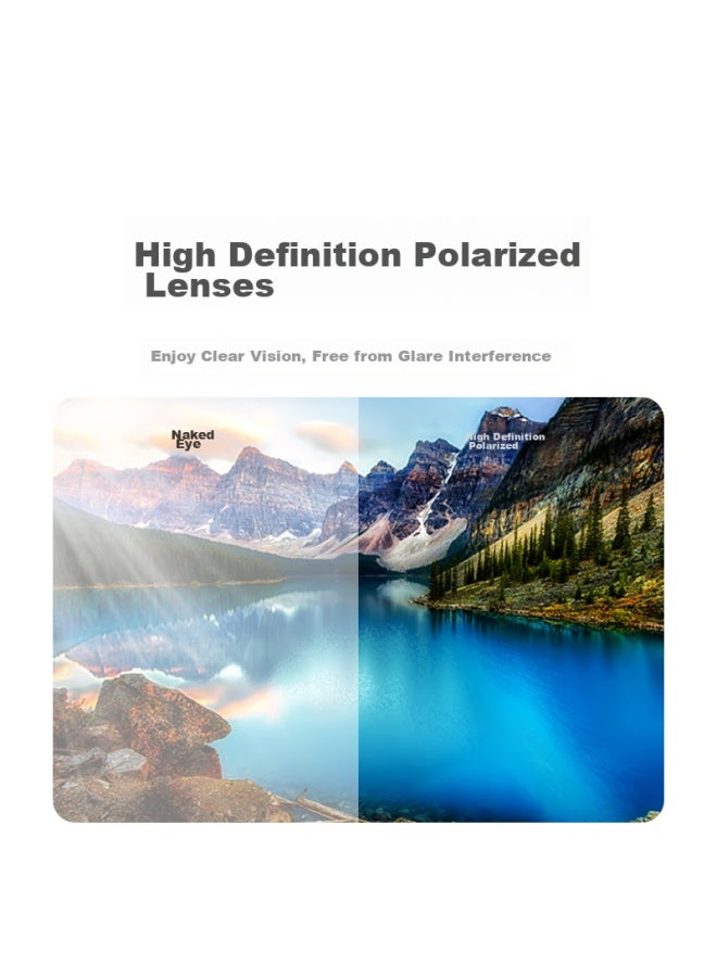 MIJIA Xiaomi Foldable Polarized Sunglasses, Square Frame, For Men And Women, Driving Sunglasses, Uv Protection, Ultra-Light Glasses, Matte Black - Image 4