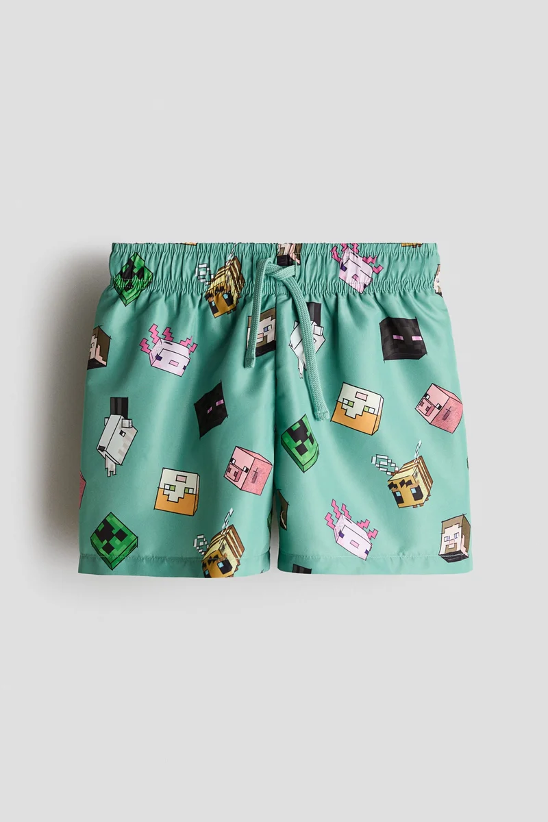 H&M Printed swim shorts