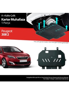 S-Dizayn S-Design Peugeot 308 Steel Crankcase Protection 2013-2019 A+ Quality  - Image 1