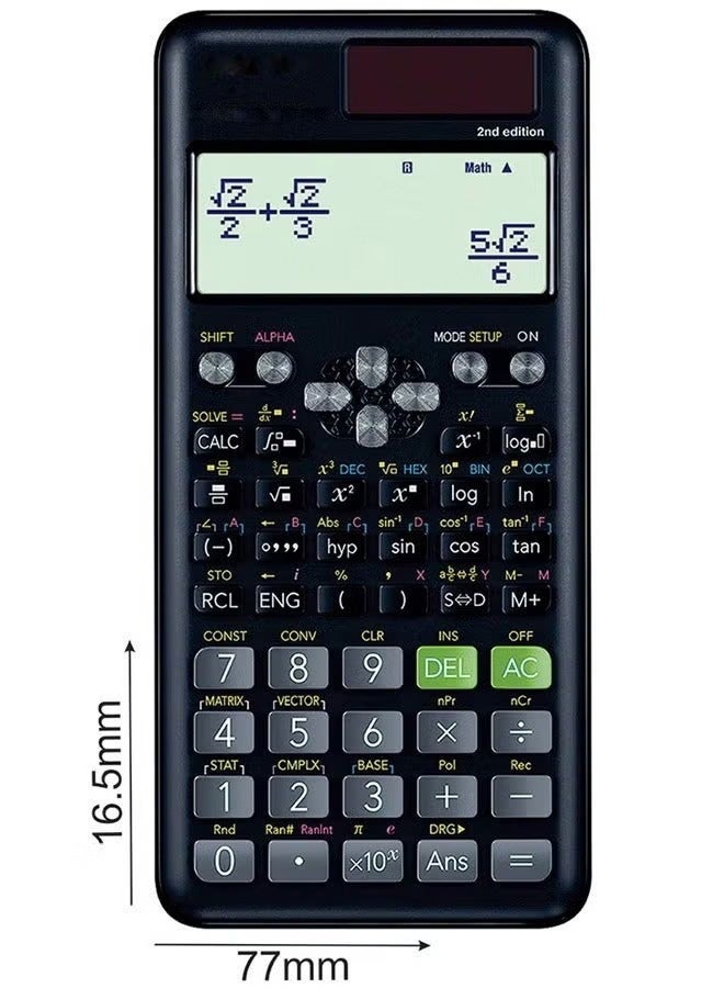 Fx-991Es Plus 2nd Edition Scientific Calculator Black - Image 3