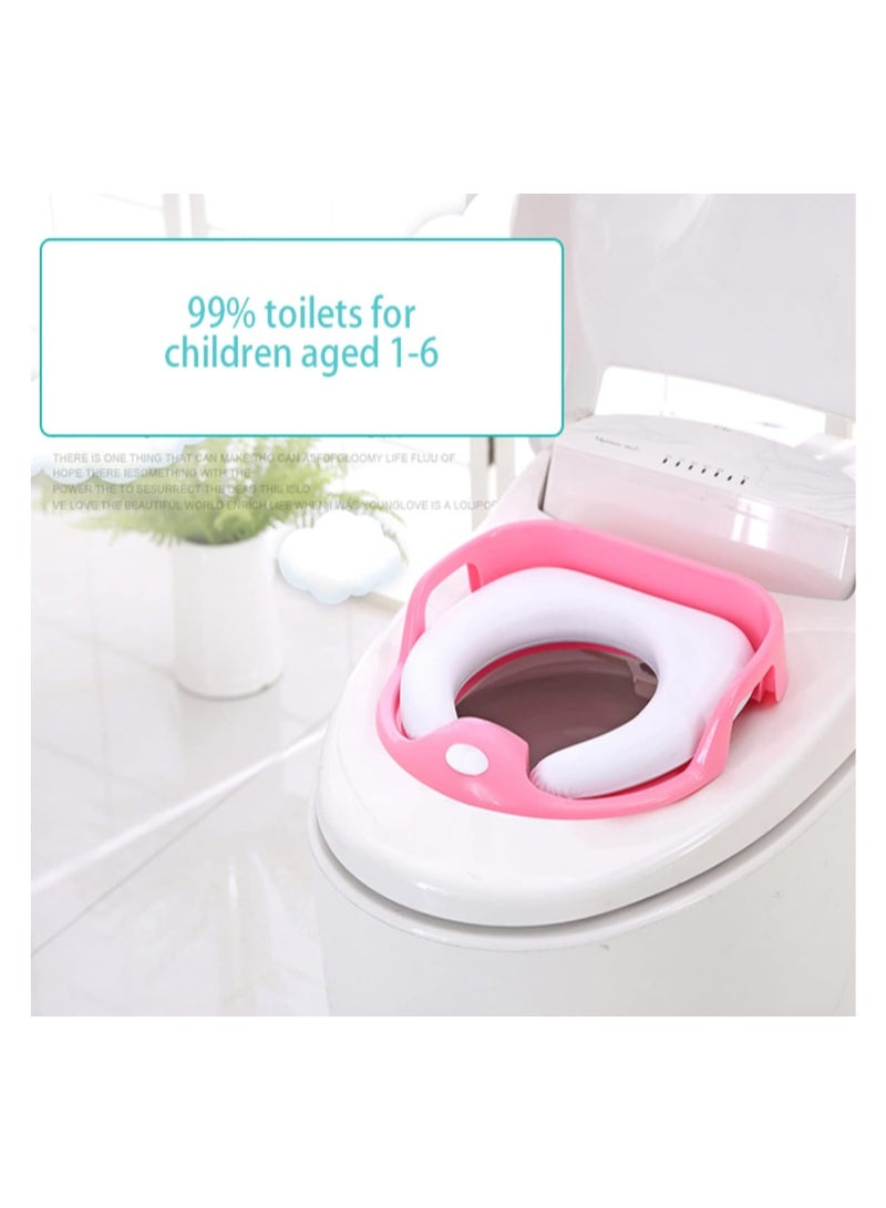 أوريتي مقعد تدريب على المرحاض، مقعد نونية للأطفال، الأطفال، مقعد نونية للسفر، مقعد المرحاض، للأطفال البنات أو الأولاد الصغار، مقعد تدريب المرحاض. (لون القرنفل) - Image 2