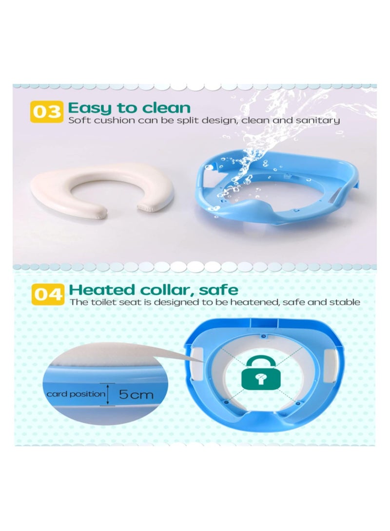 أوريتي مقعد تدريب على المرحاض، مقعد نونية للأطفال، الأطفال، مقعد نونية للسفر، مقعد المرحاض، للأطفال البنات أو الأولاد الصغار، مقعد تدريب المرحاض. (لون القرنفل) - Image 5