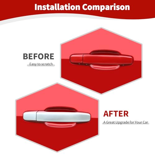 JOSHELA for Colorado Door Handle Cover Trim Fit for Chevy ColoradoGMC Canyon 20142022 Silver Exterior Accessories 4pcs - Image 3