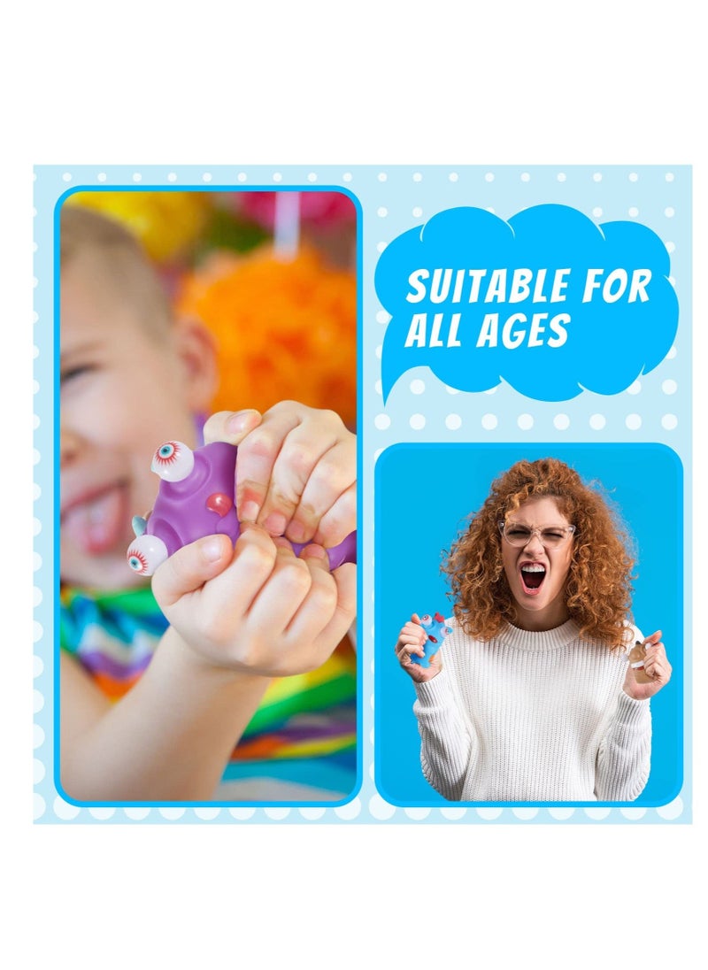 Generic - 6 Pcs Stress Relief Toys, Squeeze Toys with Pop Out Eyes, Fun Squeeze Stress Relief Toys for Kids, Birthday Party Favors for Boys Girls - Image 1
