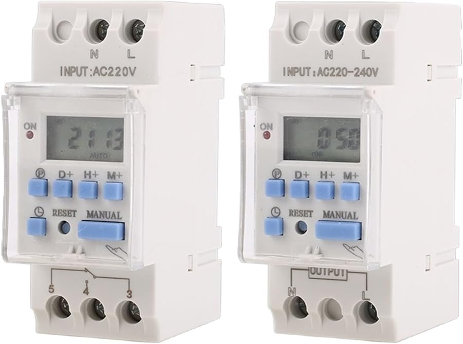 Generic AHC30A Weekly Programmable Digital Timer Switch 40A Relay 1NO ...