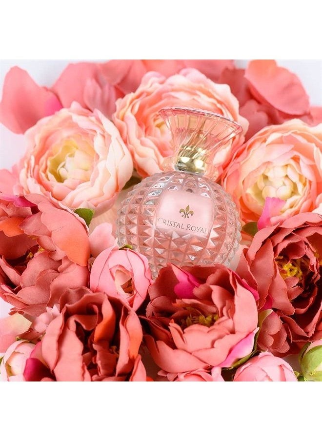 Cristal Royal Rose by Princesse Eau de Parfum for Women - Opens with Rose, Lemon and Pear - Blended with Peach, Freesia and Violet - For Joyful and Radiant Ladies - 3.4 oz - pzsku/Z41C9FA04411D1CBADB5EZ/45/_/1686689409/85a71cf2-e619-4a0c-bd06-2ecb090676da