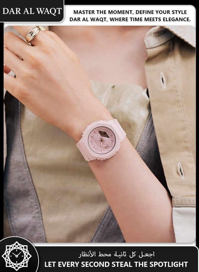 Casio G-Shock GMA-S2100BA-4A Smoky Monochrome Slim Watch - Digital-Analog Display, Carbon Core Guard, Minimalist Design, Urban Streetwear Style - Image 2