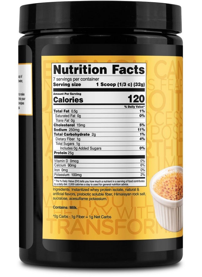 Health & Household - Transformhq Whey Protein Isolate (Wpi) Vanilla Creme Brulee Flavored 7 Servings - Preformance Protein Powder - Image 1