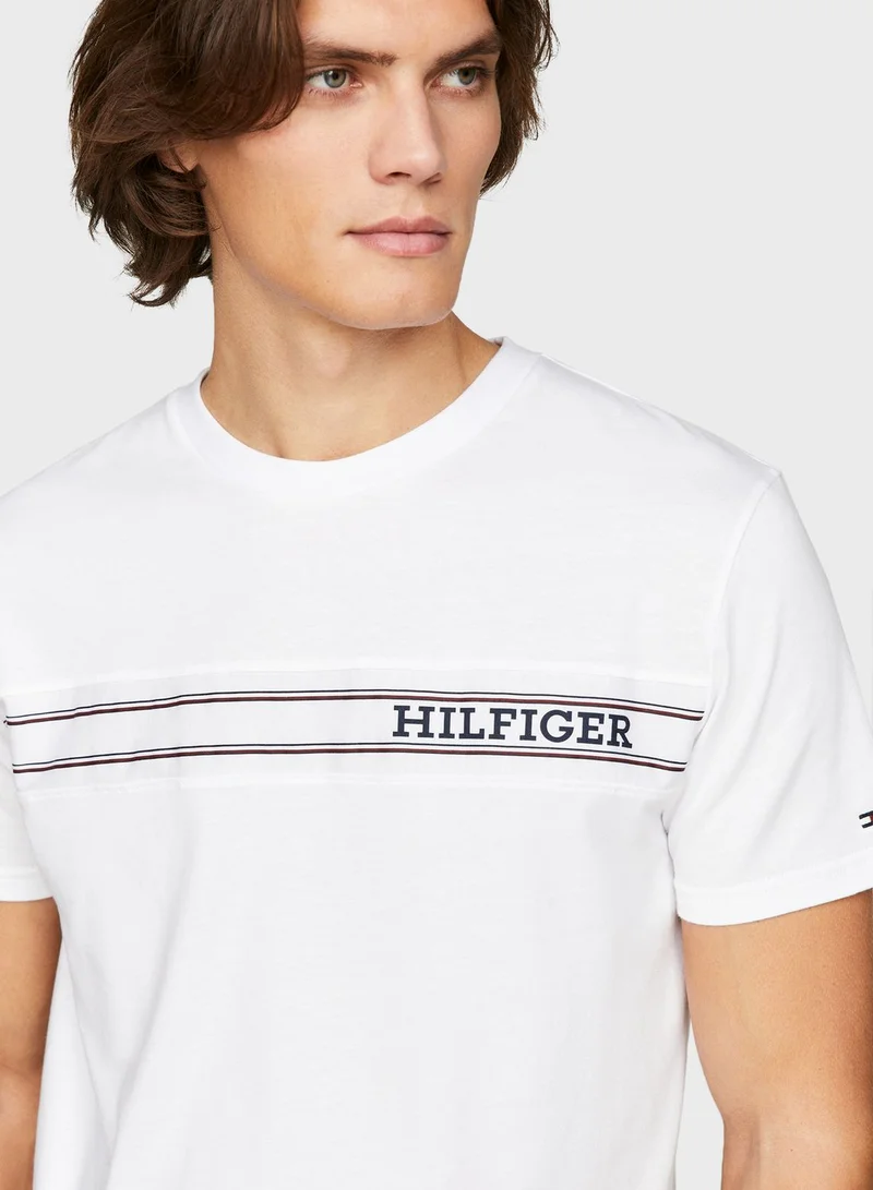 TOMMY HILFIGER Striped Crew Neck T-Shirt