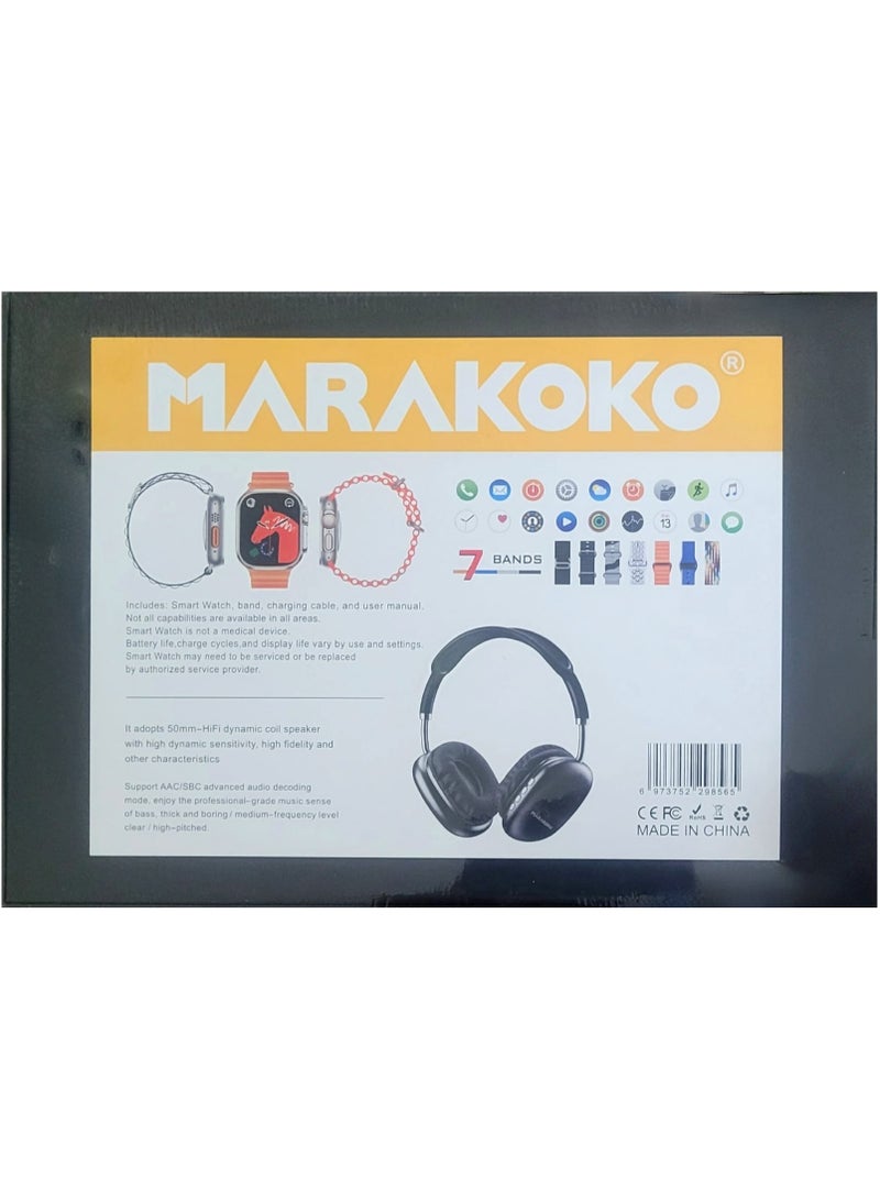Marakoko Smart Watch With Bracelets And Wireless Earphone  - Image 2