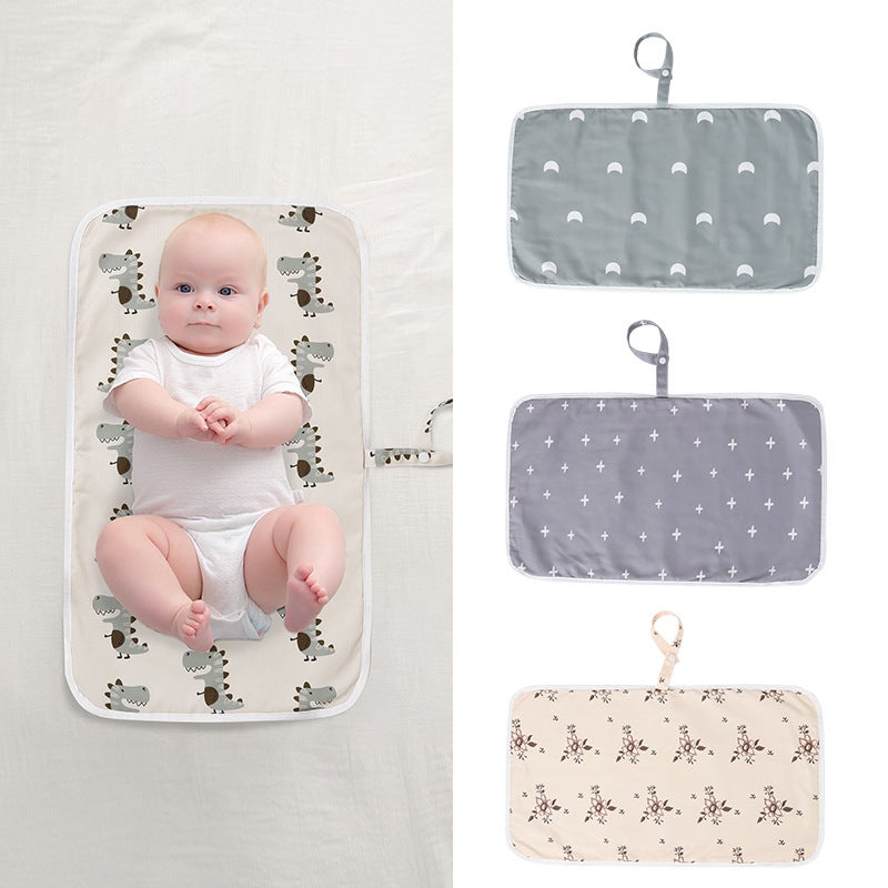 Newborn Baby Diaper Pad Waterproof Machine Washable Breathable Washable Four Seasons Baby Portable Out Folding Carry-On Storage - Image 2