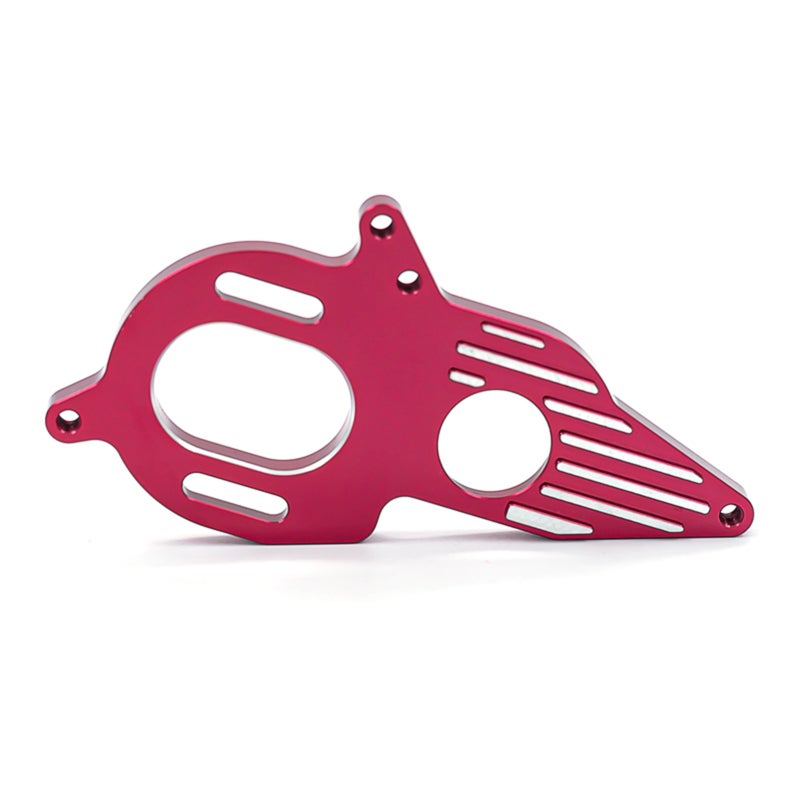 Motor Heat Sink Mount: Red Aluminum Alloy - Sturdy Wear-resistant Motor Heat Sink Case for 1/10 4X4 Granite Mega RC Car Upgrade Parts Enthusiasts - Image 4