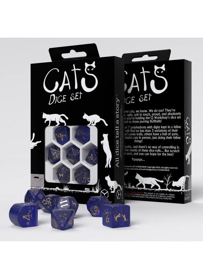 Q WORKSHOP - Cats Modern Dice Set Meowster - Image 1