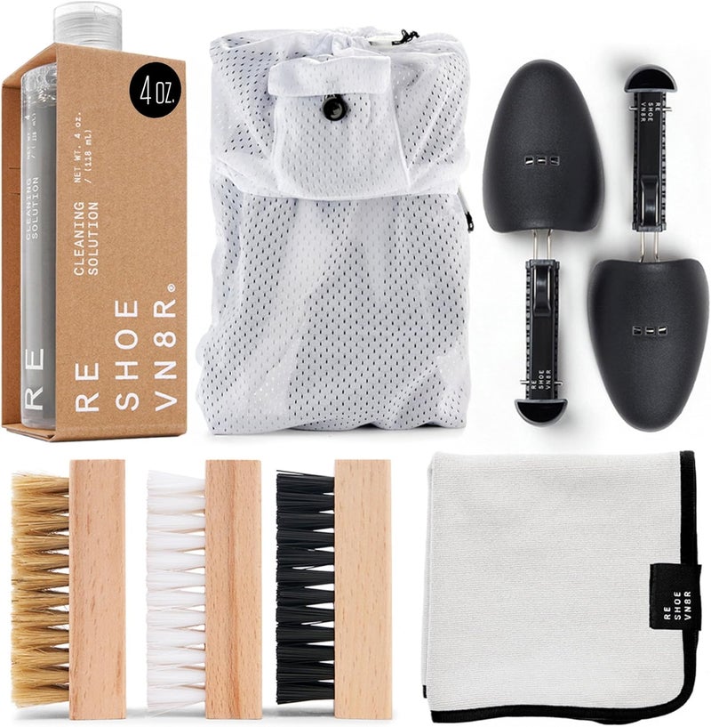 RESHOEVN8R Shoe Cleaner Kit and Sneaker Cleaner Sets - Cleaning Kit Solution for Sneakers, Mesh, Canvas, Suede, Knit, Leather - Image 1