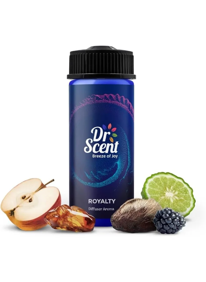 دكتور سينت د. سنت ديفيوزر زيت العطر - رويالتي | مزيج فاخر من الزيوت العطرية مع الفواكه الحلوة المختلطة، التفاح، ديوبيري، ونغمات العنبر والمسك | يخلق أجواء أنيقة.
