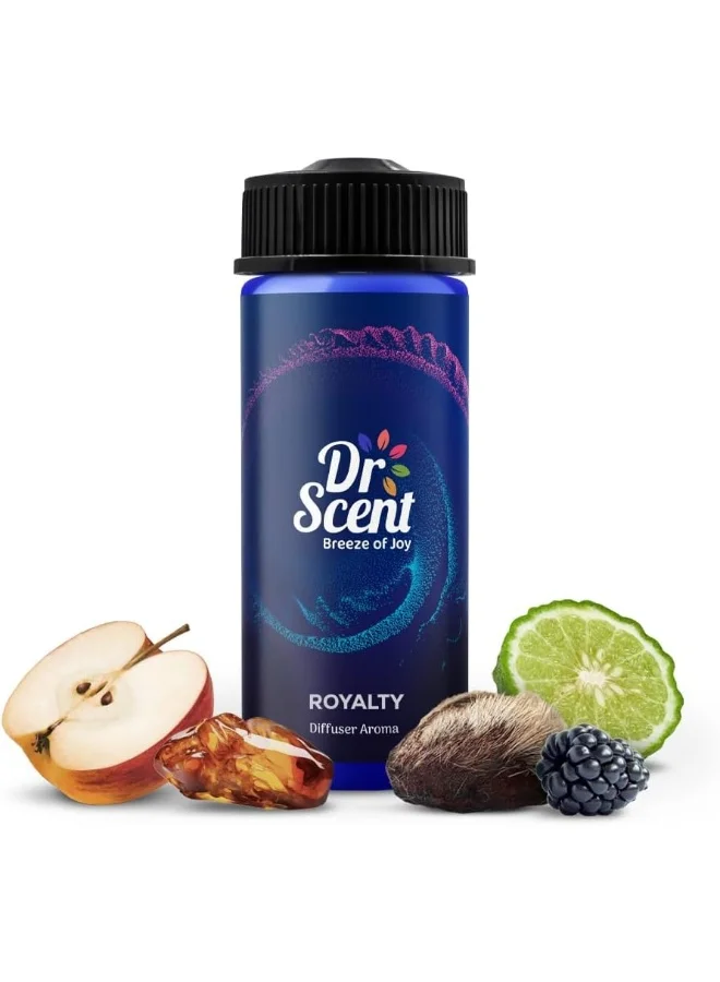 دكتور سينت د. سنت ديفيوزر زيت العطر - رويالتي | مزيج فاخر من الزيوت العطرية مع الفواكه الحلوة المختلطة، التفاح، ديوبيري، ونغمات العنبر والمسك | يخلق أجواء أنيقة.