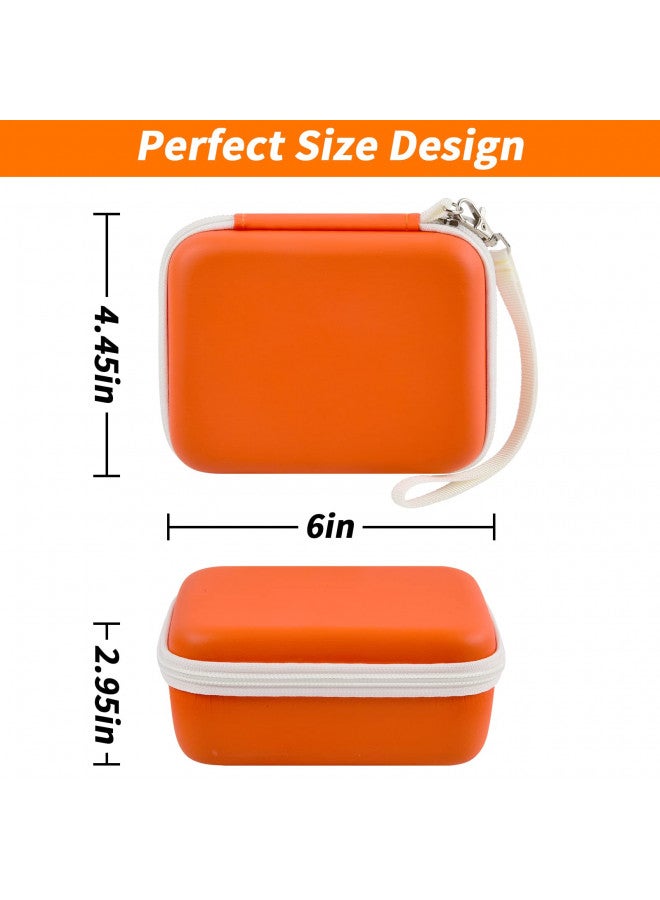 casmilee Travel Case Compatible with Yoto Mini Kids Audio & Music Player, Holder Bag for Childrens Speaker Plays Audiobook Cards - Orange  - Image 3
