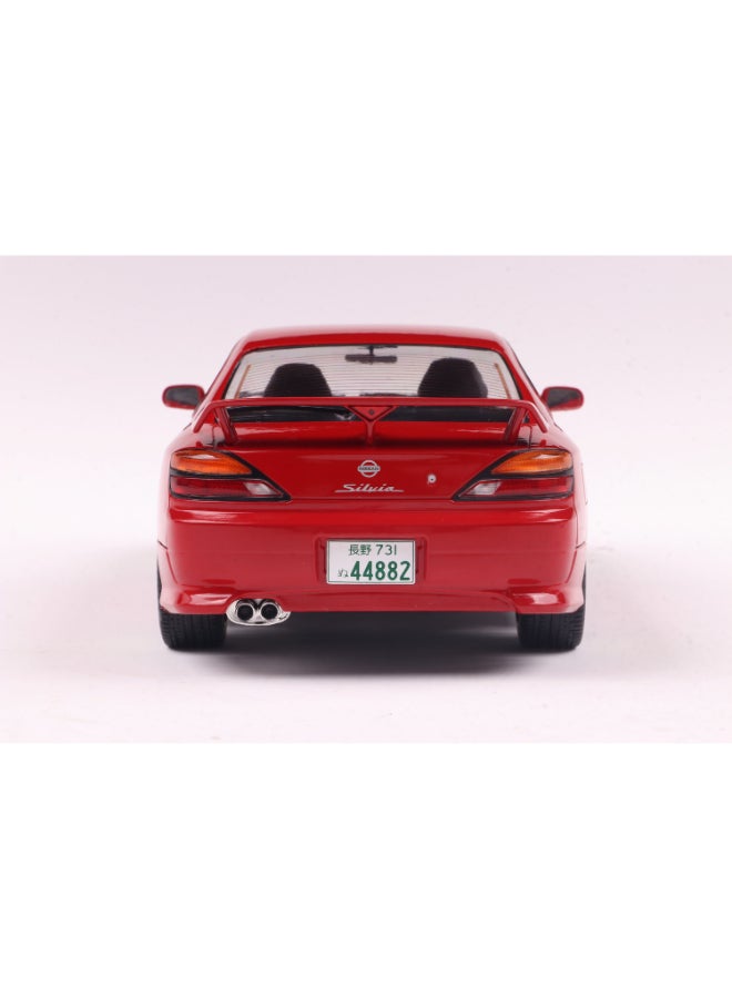 Solido Nissan Silvia S15 Spec-R Aero Flame Red 1999 Diecast Model Car, 1:18 Scale, Opening Front Doors, Steerable Wheels, Official Nissan Collector Display Model - Image 4
