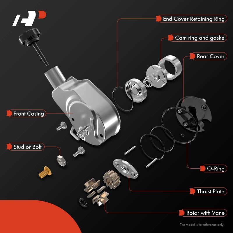 A-Premium Power Steering Pump, with Reservoir, Compatible with Chevrolet & GMC & Cadillac & Hummer - 1996-2014 - Silverado 1500, Suburban 1500, Escalade, Cheyenne, Avalanche 1500, Sierra 1500, Yukon - Image 4