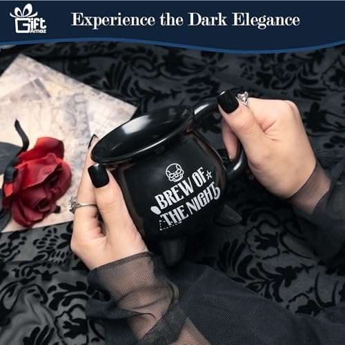 GiftAmaz Gothic Gifts for Women, Halloween Boo Basket Stuffers, Spooky Gifts Basket Goth Theme Box with Gothic Coffee Mug, Spooky Blanket, Halloween Gifts Party Basket for Women Teens Girls Friends - Image 2