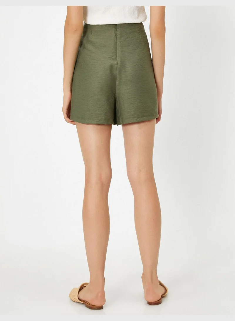 كوتون Button Shorts