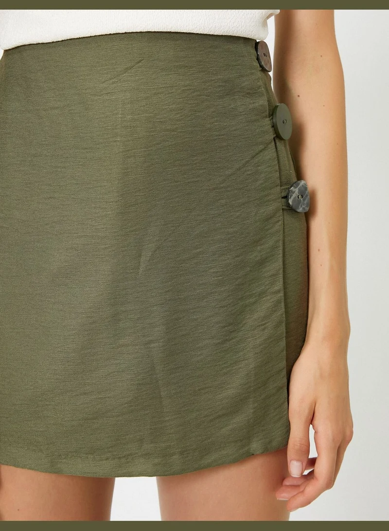 كوتون Button Shorts