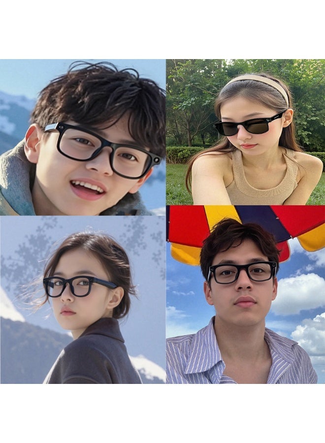 Fashionable Smart Glasses with 8MP Mute Shooting + Built-in ChatGPT + Simultaneous Interpretation + 32GB Local Storage + 2 Replaceable Lenses, a Cutting-edge Tech New Visual Experience with AI Voice Wake-up - Image 5