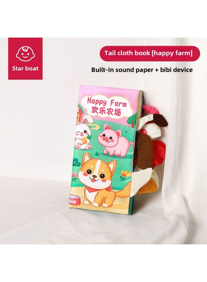 Infant Class A Can Be Chewed, Torn, Torn, And Washed 0-6 Early Education Educational Toys-Color:[single Volume] Happy Farm  - Image 1
