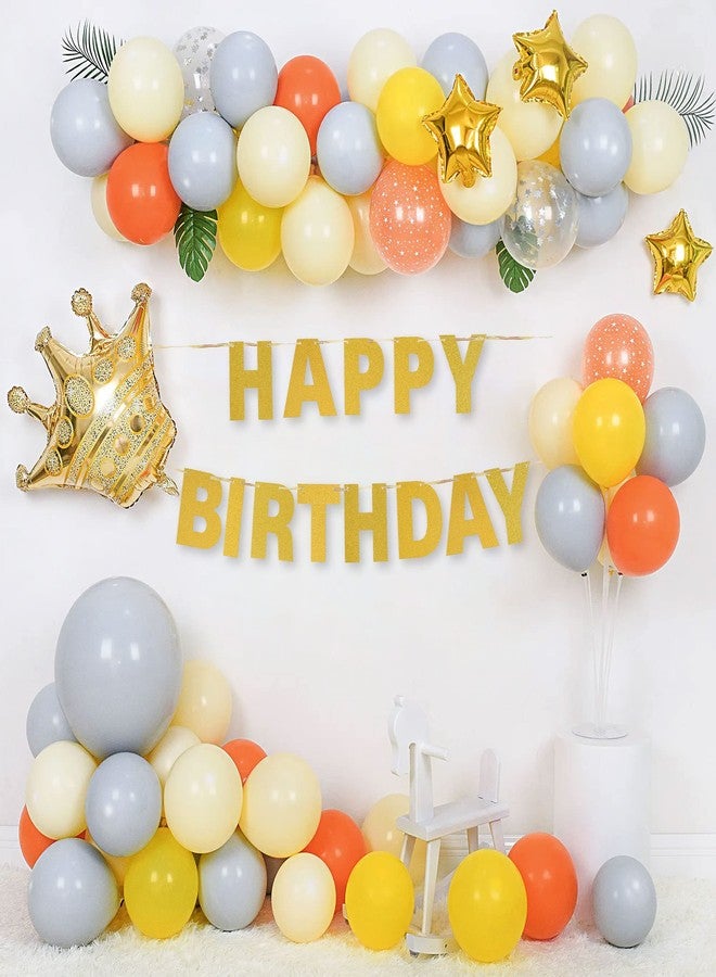 mifengda DIY Banner Kit with Letters Glitter Banner Letters Gold Customizable Birthday Banners Graduation Banner Custom Party Hanging Banner for Graduation Wedding Party Baby Shower Decoration (Gold) - Image 4