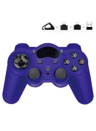USB Wireless Gaming Controller Gamepad for PC/Laptop Computer(Windows XP/7/8/10) & PS3 & Android & Steam - [Blue] - pzsku/Z41CAA15FD7216F15B561Z/45/_/1727082211/98814b70-c34e-491a-9ce8-a0f35539b0b7