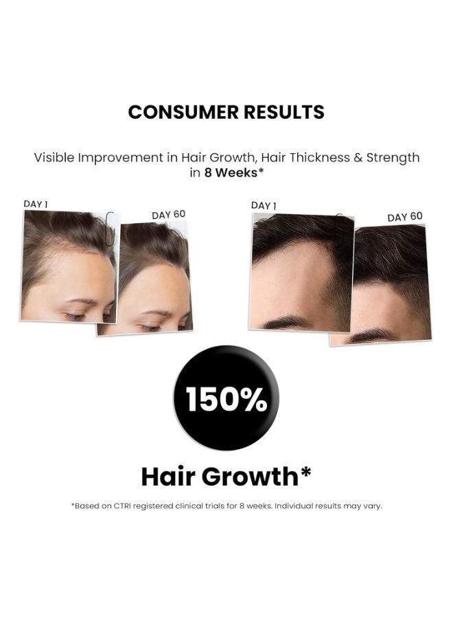 ThriveCo Hair Growth Serum 2.0, Advanced Patent Filed Clinically Proven Scalp Treatment for Hair Fall Control & Regrowth, British Medical Publication, Lightweight, Non-Sticky Solution, Unisex, 50ml (Pack of 3) - Image 2