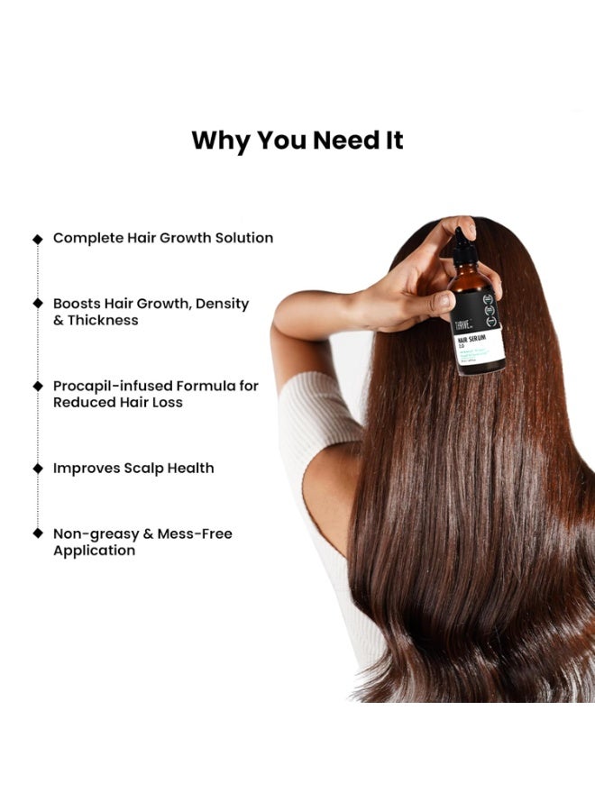 ThriveCo Hair Growth Serum 2.0, Advanced Patent Filed Clinically Proven Scalp Treatment for Hair Fall Control & Regrowth, British Medical Publication, Lightweight, Non-Sticky Solution, Unisex, 50ml (Pack of 3) - Image 3