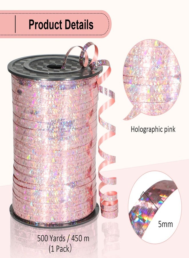 OMISELIO Pink Ribbon - 500 Yard Light Pink Curling Ribbon for Gift Wrapping, Balloons, Baby Showers & Parties - Image 5