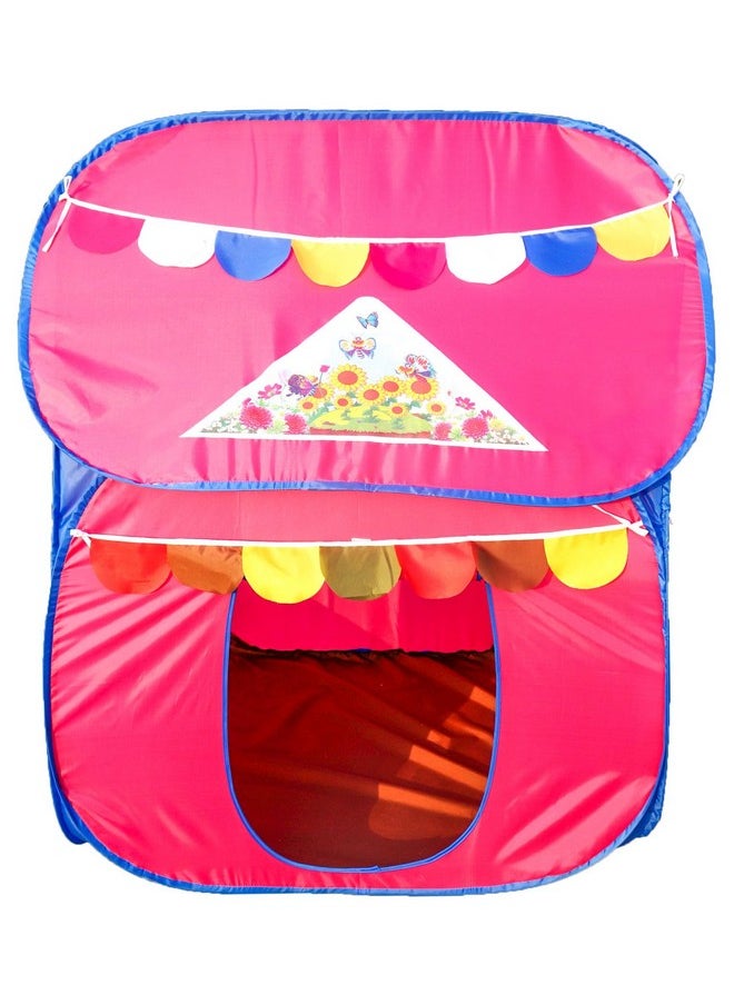 HomeCute Homecute Foldable Pop Up Hut Type Kids Toys Small Size Play Tent House for Boys and Girls. (Pink)  - Image 3