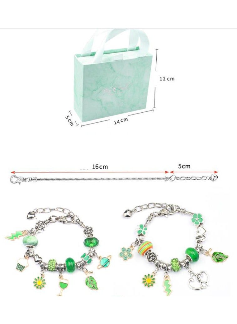 Arabest طقم فن الحرف اليدوية لصنع أساور خرز DIY مع سلاسل وعلبة هدايا - Image 2