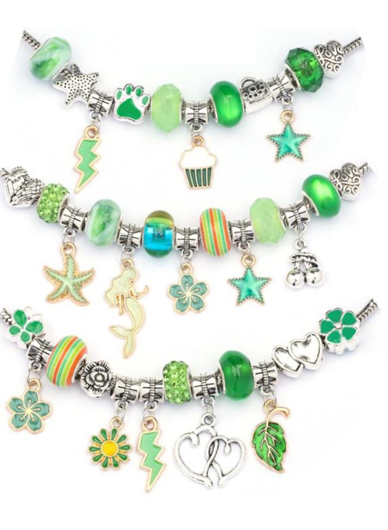 Arabest طقم فن الحرف اليدوية لصنع أساور خرز DIY مع سلاسل وعلبة هدايا - Image 1