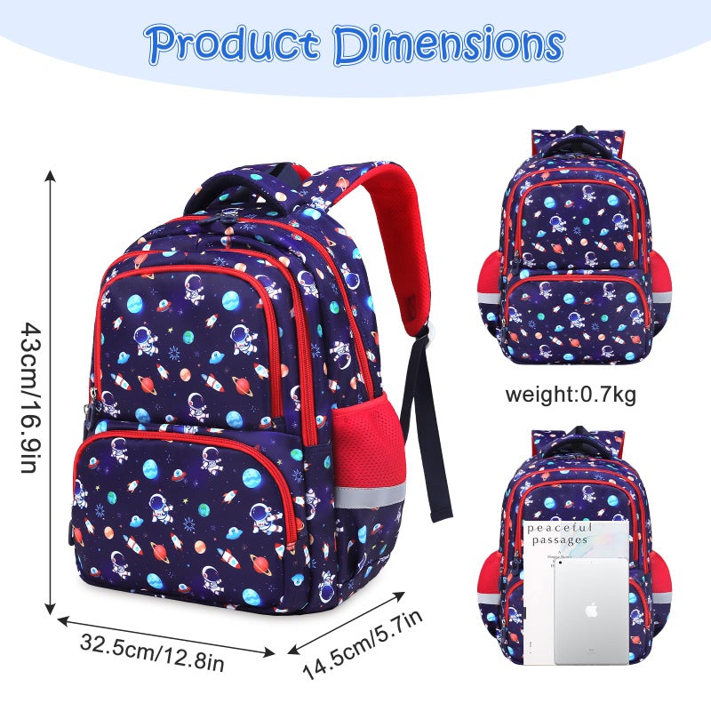 decalsweet Kids Backpack for Boys Girls Children Bookbags for Preschool Elementary Middle School Lightweight Teen School Bags Backpacks - Image 2