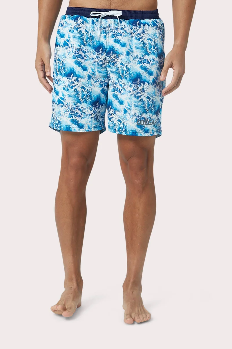 COEGA Boardshorts Elast Wst 18 In-2 colours Mens SzXXL - Navy Waves