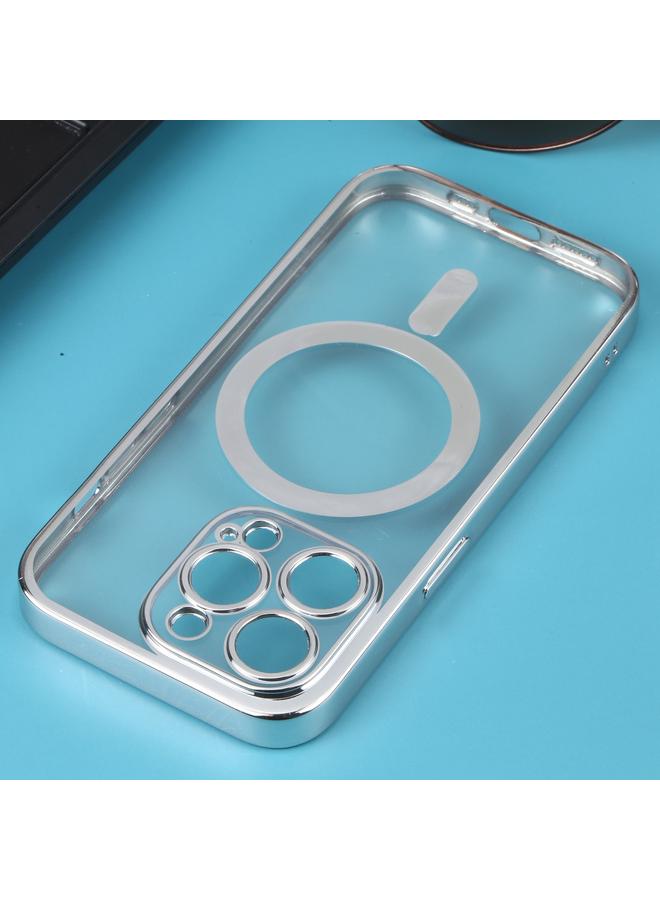 زبون جراب لهاتف iPhone 11 Pro Max MagSafe، جراب هاتف TPU مستقيم مطلي بالكهرباء - Image 3