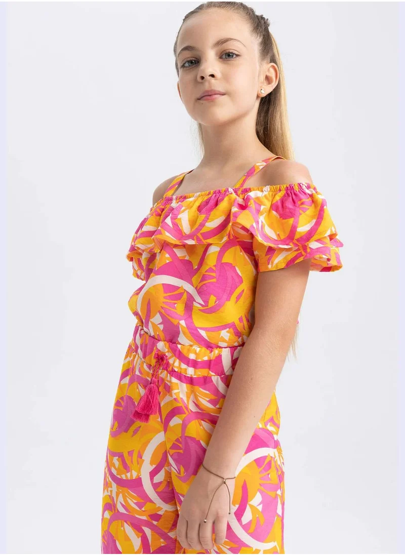 ديفاكتو Girl Woven Short Sleeve Blouse