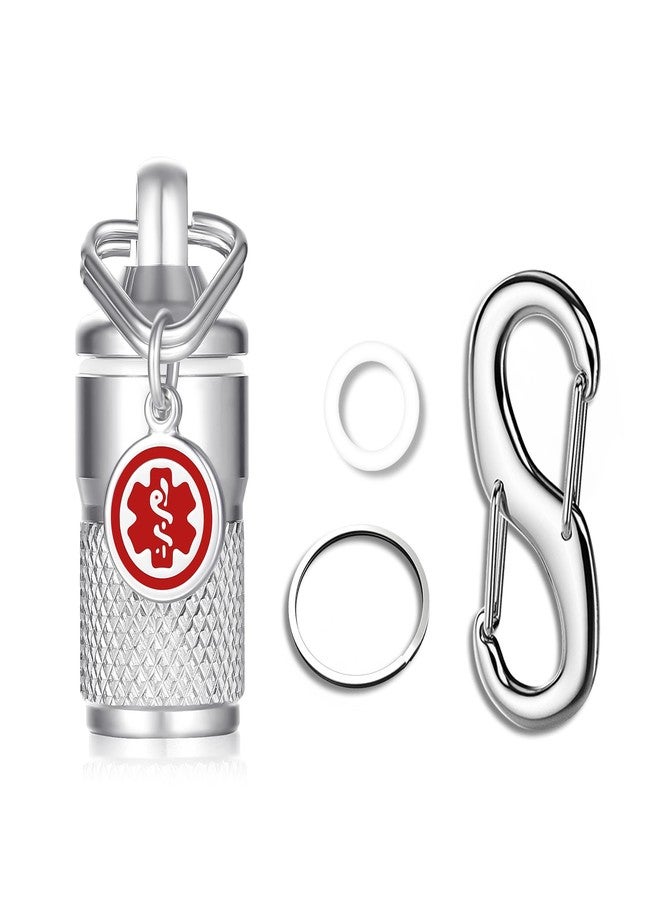 Divoti Precision CNC Machined Stainless Steel Emergency Pill Holder Keychain - Micro - Image 1
