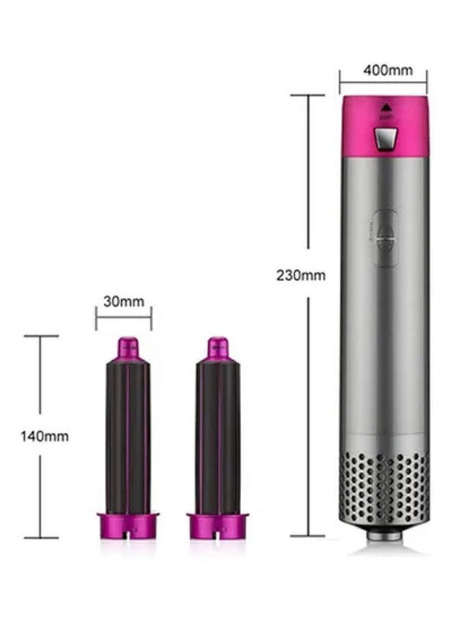 Arabest 4-Piece Hair Dryer Straight Curling Stick Pink 30x24x6.5cm  - Image 5