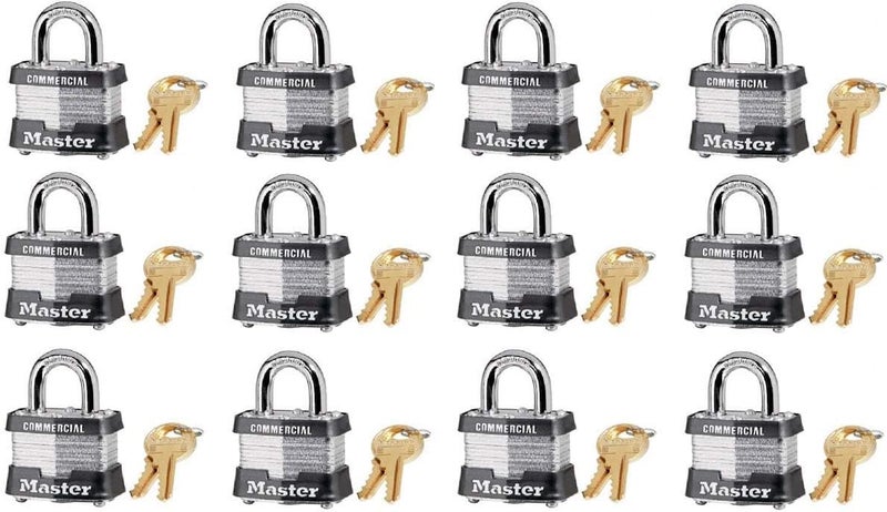 Master Lock 3KA3210 112 Laminated Keyed Alike Padlocks Quantity 1212