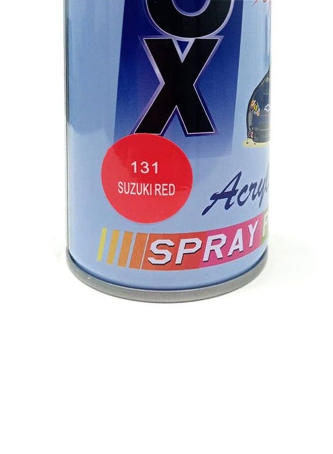 Black Fox Premium Finish Spray Paint Red Color 2 pcs - Image 3