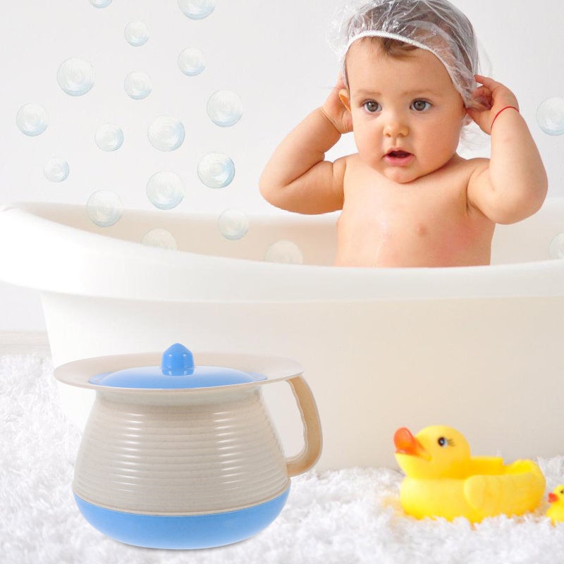 2pcs Chamber Pot Urine Bucket with Lid Portable Urinal Toilet Urine Bucket Spittoon - Image 2