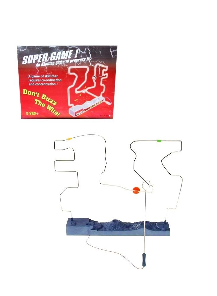 Super Game Electric Wire Loop Steady Hand Game – Buzz Wire Skill Challenge Toy for Kids, Concentration & Reflex Training Educational Game - Image 2