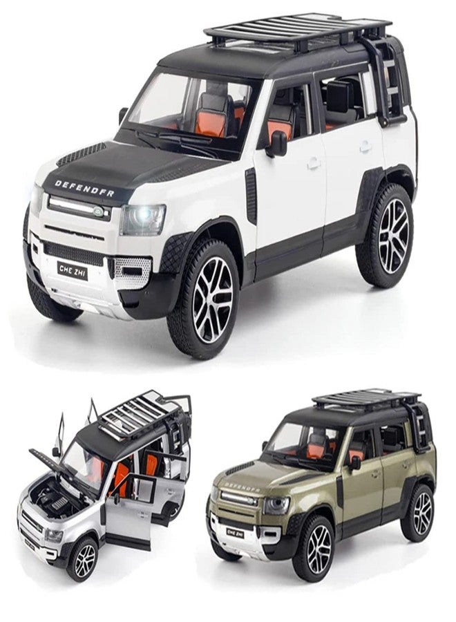 VARIYA ENTERPRISE® 1/24 Big Land Rover Defender Toy Car Metal Pull Back Diecast Car with Openable Door and Sound Light, Gifts Toys for Kids【 Multi 】 - Image 1