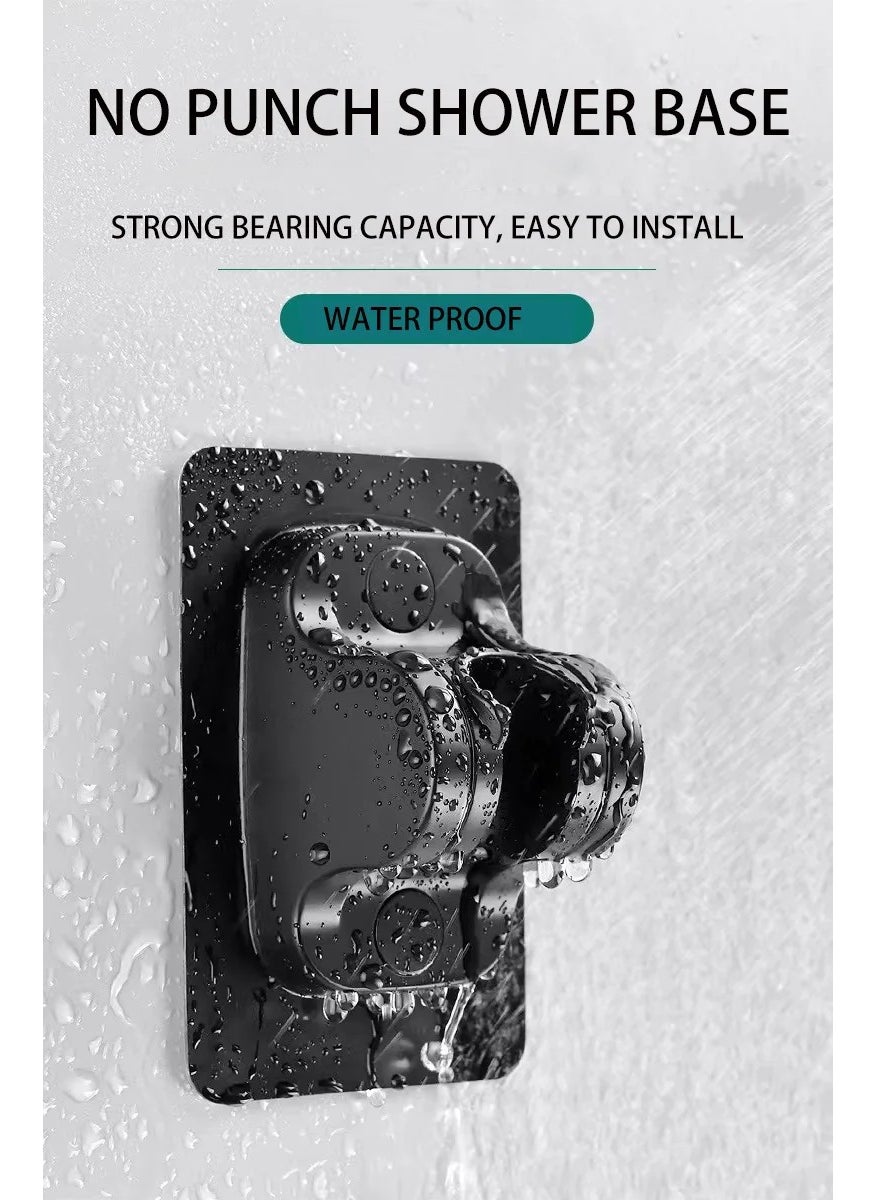 FAWER Faucet & Shower 5-Function Turbo Fan, Braided Hose and Adhesive Joint Shower Set - 409PRVY  - Image 5