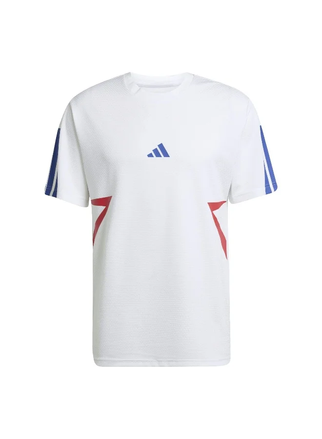Adidas Adidas M Tiro Cb Tee White T-Shirt (Short Sleeve) T-Shirts For Men