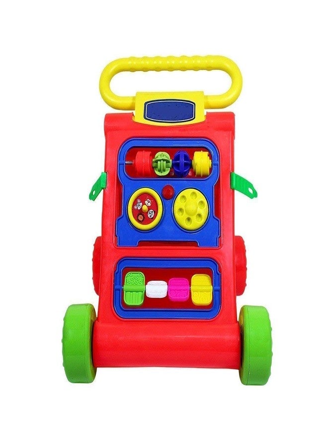 Maanit Fun Activity Learning Walker for Babies (Red) - Image 2